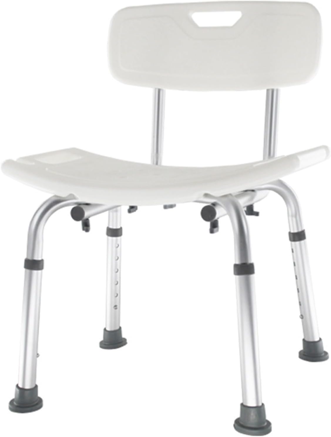 Home Portable Bathroom Chair,Height Adjustable Bathroom Shower Chair,Invisible Armrest Safety Bath Stool for Elderly Disabled and Pregnant Women B