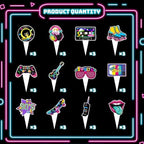 36 Pieces 80s 90s Cupcake Toppers - 80s 90s Theme Birthday Party Decorations for Adults, Hip Hop Retro Cake Topper Supplies, DIY Dessert Decor