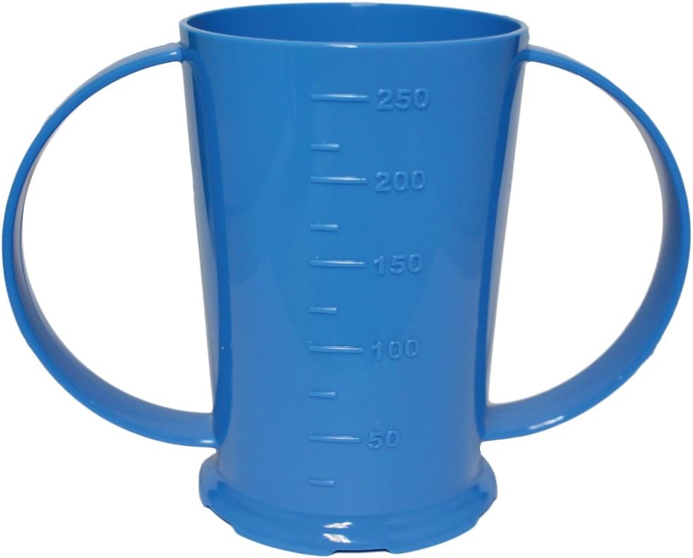 NRS Healthcare Blue Graduated 2 Handled Beaker or Cup