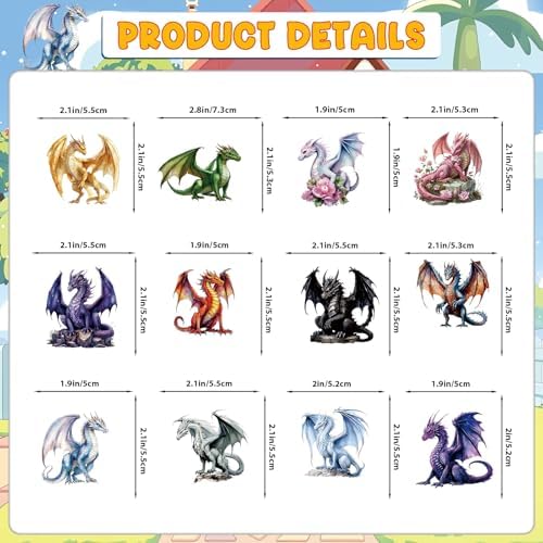 Dargon Cupcake Toppers Dargon Cake Decorations Dragon Birthday Party Decorations with Unique Various Dargon Themed Cupcake Toppers for Dragon Party Decorations