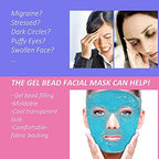 ZNÖCUETÖD Cold Face Eye Mask Ice Pack Reduce Facial Puff, Dark Circles, Gel Hot Heat Cold Compress Pack, Face SPA Gift for Woman Sleeping, Pressure, Headaches, Skin Care, Post Laser Cosmetic Care