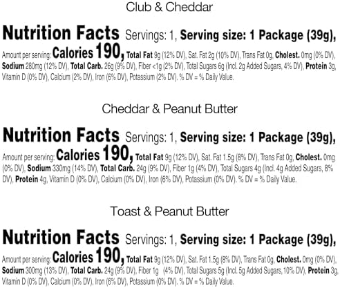 Keebler Sandwich Crackers, Lunch Snacks, Variety Pack (45 Packs)