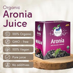 Aronia Original Organic Aronia Berry Juice Box 101.4 Fl Oz - 100% Pure Chokeberry Juice, Not from Concentrate - No Additives, Vegan & Non-GMO