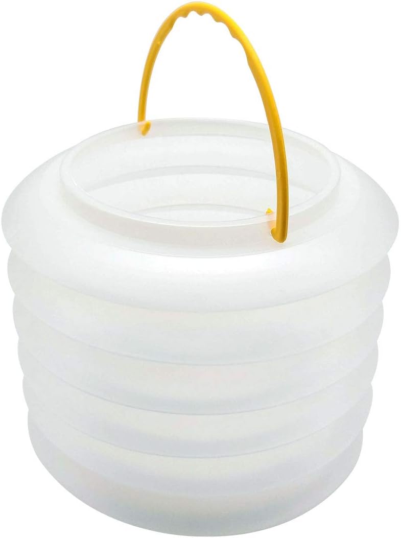 GARASANI Portable Transparent Plastic Drawing Wash Brush Water Barrel Telescopic for Acrylic Oil Watercolor Painting Bucket