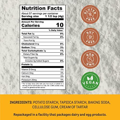 Judee's Gluten Free Egg Replacer Powder - Egg Replacer for Baking & Vegan-Friendly - Non-GMO & Preservative-Free Keto-Friendly Formula - Vegan Baking Supplies - 8 Ounce