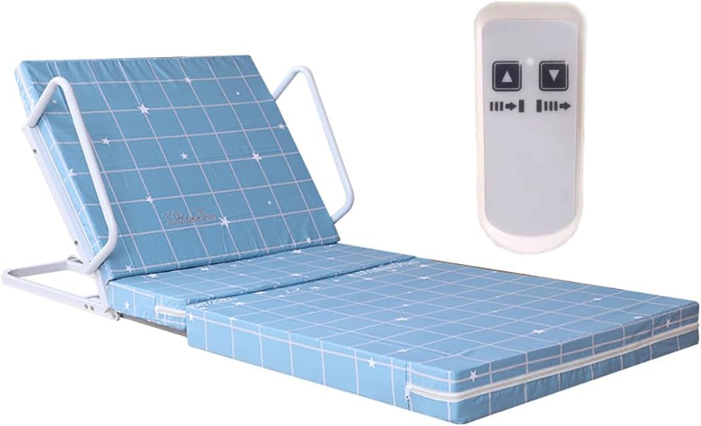 Electric Bed Backrest with Rails and Remote Control, Adjustable Sit-Up Backrest Aid for Elderly, Pregnant Women, for Acid Reflux, Postoperative and Snoring Relief