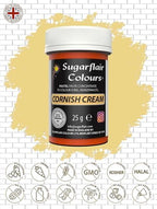 Sugarflair CORNISH CREAM Pastel Paste Gel Edible Concentrated Food Colouring