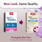 Jarrow Formulas Fem-Dophilus Vaginal Probiotics 1 Billion CFU With 2 Science-Backed Strains, Dietary Supplement For Vaginal & Urinary Tract Support, 60 Capsules, 60 Day Supply, Shelf-Stable Probiotics