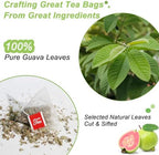 FullChea - Guava Leaves Tea Bags, 50 Teabags - Hojas De Guayaba, Premium Guava Leaf Tea - Non-GMO - Caffeine-free - Boost Immunity & Rich in Antioxidants