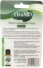 OraMD Dr Bass Toothbrush 6-Pack + Pure Unwaxed Dental Floss 6-Pack Soft Bristles Sensitive Teeth