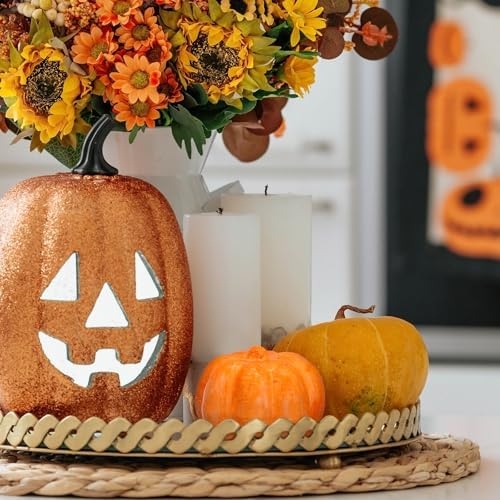 Cabilock 20Pcs Foam Pumpkins for Painting, 8. 5cm Halloween Carvable Fake Pumpkin for Halloween Harvest Thanksgiving Party Decoration