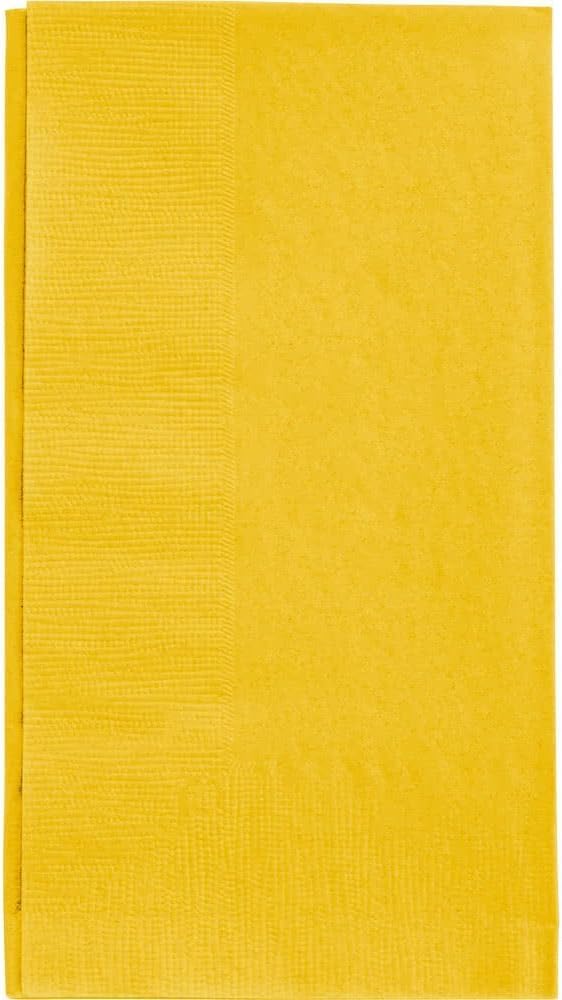 Yellow Dinner Napkins | 2-Ply | 15" x 17" | 100/Pack