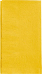 Yellow Dinner Napkins | 2-Ply | 15" x 17" | 100/Pack