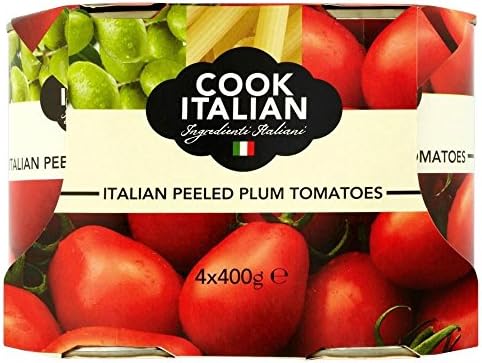 Cook Italian Peeled Plum Tomatoes (4x400g) - Pack of 2
