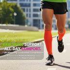 Tipi Toe Unisex 3-Pack Compression Sleeves - Performance Leg Support for Running & Sports Recovery with Muscle Fatigue Relief