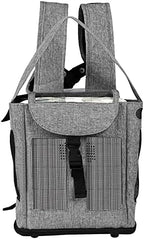 Yxmeiguo Lightweight Portable Oxygen Concentrator Backpack for G3 Unit, Breathable & Comfortable POC Carrying Bag with Mesh Panels, Water Resistant Oxygen Backpack (GRAY)
