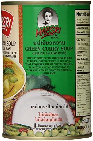 MaeSri Green Curry Soup, 14 Ounce (Pack of 12)