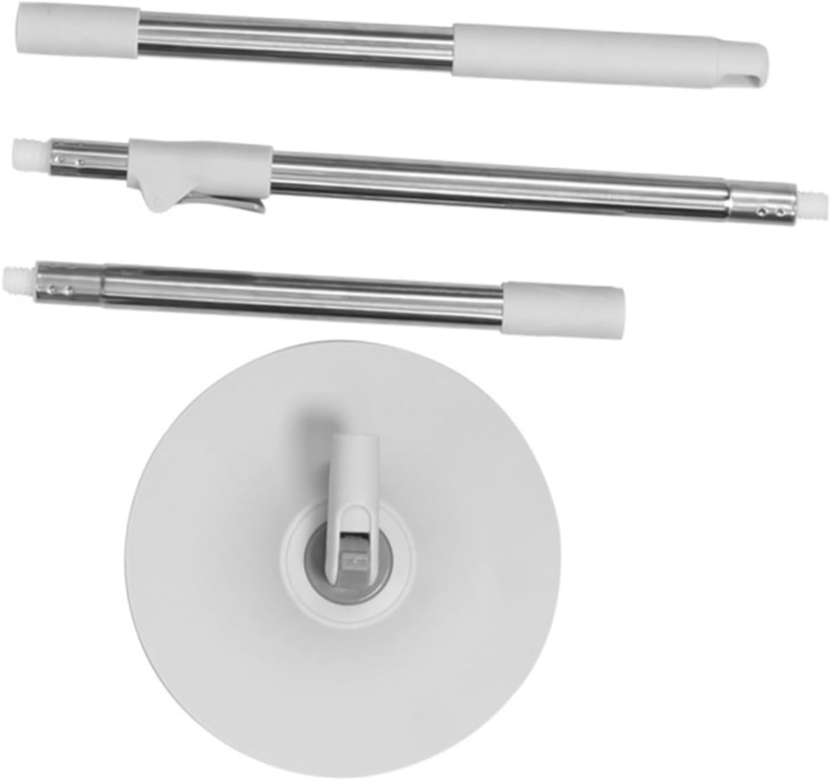 FOMIYES Disc Mop Cleaning Hardwood Mop Rotating Clean Hardwood Household Wet Dry for Floor Cleaning Heavy Duty Absorbent Head Replacement Stainless Steel