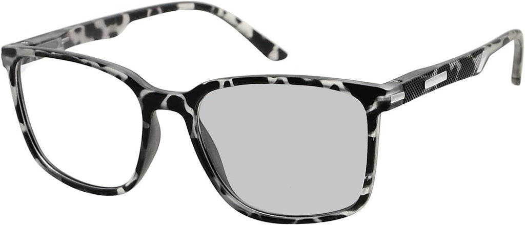 Eyekepper Transition Photochromic Reading Glasses for Women and Men Grey Tortoise +2.00