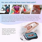 ALPHAY Electric Lumbar Traction Device,Lower Back Traction Device with Dynamic Stretching, 3 Levels of Vibration and Thermal Therapy, Low Back Pain Relief