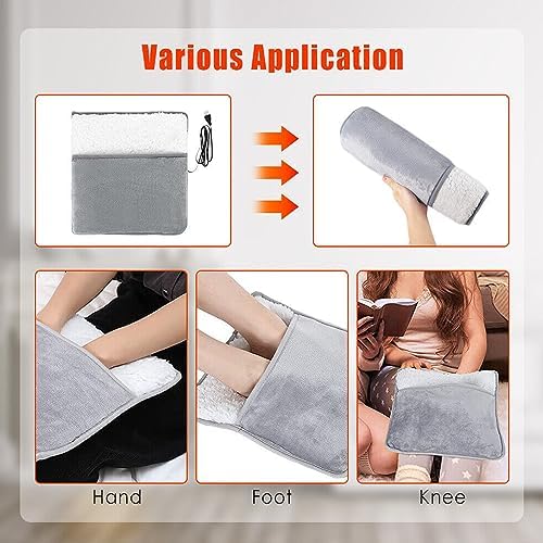 Electric Foot Heating Pad Large Pocket Prevent Slip USB Power Supply Electric Heated Foot Warm Foot Heater Suitable for Heat at Home and Office