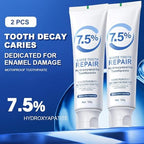 7.5% Hydroxyapatite Toothpaste for Enamel Protection, Fluoride-Free Formula with Gentle Mint, for Sensitive Teeth, Daily Protection, Long-Lasting Fresh Breath, 4.23 Oz (2)