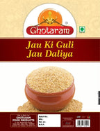Ghotaram Desi JAU ka Dalia, Jau Daliya Porridge, Organic Sprouted Broken Cracked Barley, Jao ki Guli, Natural Barley Daliya with High Fiber, Healthy Sprouted Barli, Javvu Dalia-240g