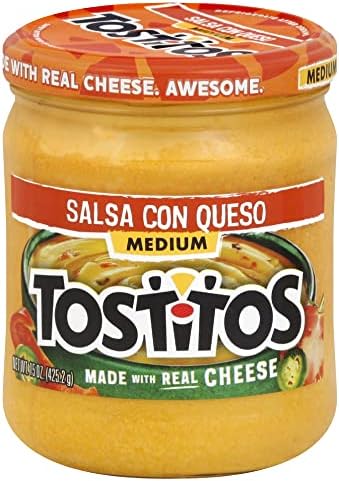 Tostitos Dip, Salsa Con Queso, Medium, 15oz