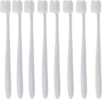 HOMSFOU Ultra Soft Bristle Toothbrush 8pcs Long Handle Toothbrush for Daily Use Gum Care Teeth Cleaning Tool for Adults Travel and Home Oral Hygiene