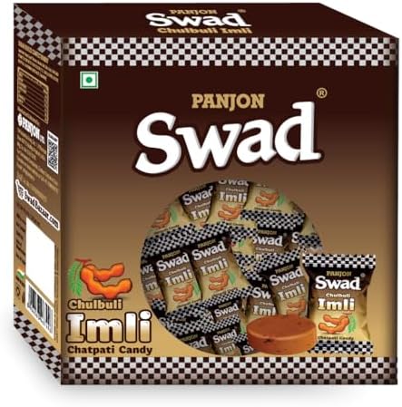 Swad Chulbuli Imli Candy Gift Box (Imlee Masala Flavour, Tangy & Tasty) 125 Toffee x 1 Box Pack