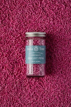 Bright Pink Sprinkles – Vegan, Non-GMO, Dye-Free, Allergen-Free, 3 oz Jar – India Tree Nature’s Colors