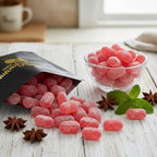 SweetGourmet Sanded Anise Drops, Hard Candy, Classic Holiday Treat, Gluten-Free, Fat-Free, 1 Pound Bag