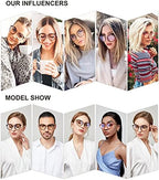 SOJOS Retro Round TR90 Blue Light Reading Glasses Womens Mens Readers Computer Glasses Eyewear Frame SJ9001