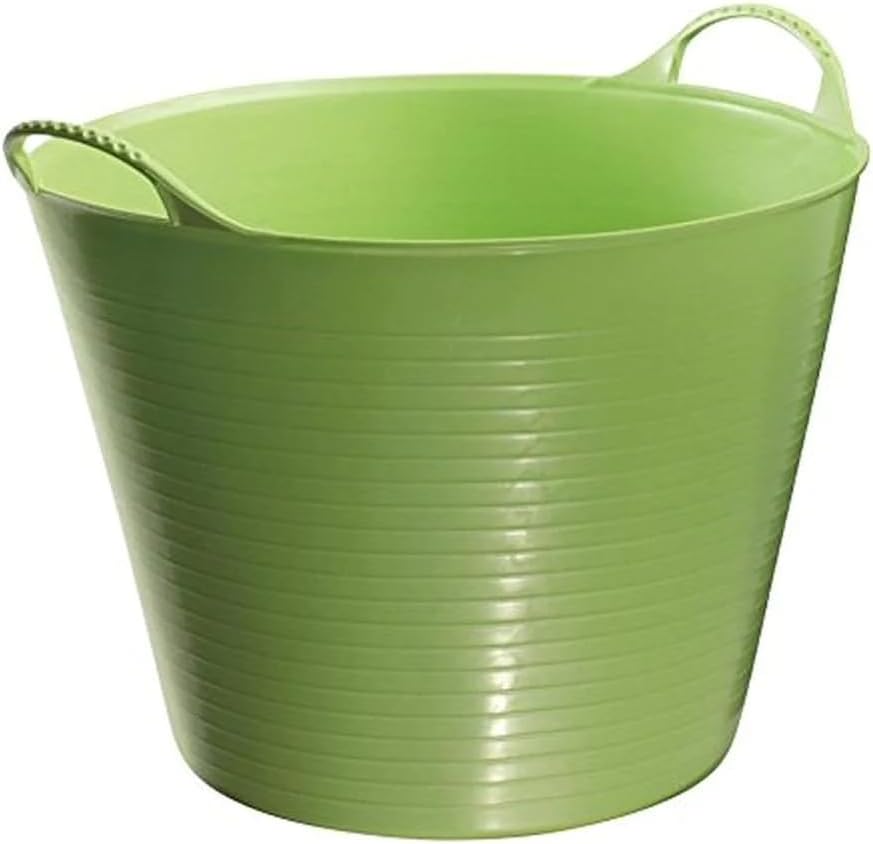 Red Gorilla Small Flexible Plastic Tub, Toy Storage, Laundry, Gardening & More, 14 Liter/3.7 Gallons, Pistachio
