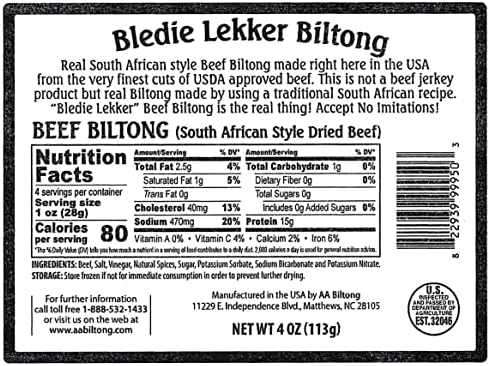 Bledie Lekker® 4 Pack Sampler - Biltong, Droewors, Sosatie, Spicy Peri-Peri Chili