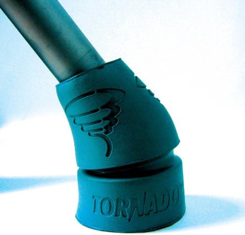 Tornado SB (Solid Body) Cane & Crutch Tips, Fits Shafts of 3/4 to 1 inch, Gray, Pair