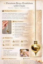Gold Plated Brass Cone Pendulum Pot Chamber Reiki Wiccan Model for Professional Massager Dowsers, Vastu Experts, Crystal Therapy