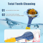 4-Piece Set of 3-Sided toothbrushes Adults, Extra Soft toothbrushes for Adults, Medium Toothbrush for Comprehensive Care of Teeth and Gums.