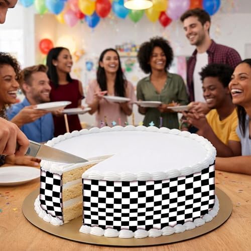 3 pcs Racing Cake Strips Edible birthday cake strips, cake side borders, Icing Sheets 2.7X11.8