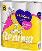 Renova Skin Care Purissimo Toilet Paper – 12 Rolls Pure White