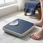 Didiseaon Extra-Large Dial Mechanical Weight Scale Non-Slip Mat Bathroom Body Scale 10.23 Inches Length for Home Restroom Use Seniors No Battery Required Accurate Analog Heavy Duty Capacity Blue