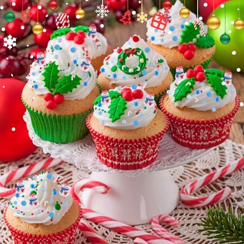 Christmas Sprinkles Winter Holiday Snowflake Sprinkles for Cake Decorating Edible Blue White Sprinkle Snowman Frozen Sprinkle Pearls Sugar Jimmies Mix for Cookie Baking Cake Decoration 3.5 Oz