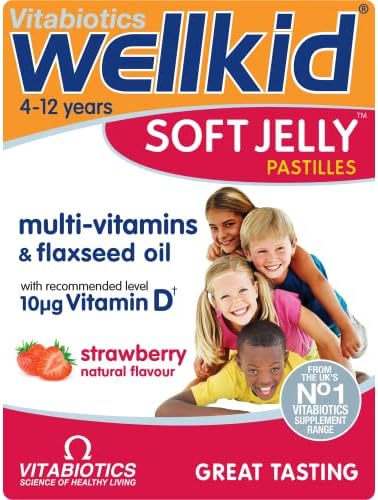 Wellkid Soft Jelly Strawberry Pastilles - Pack of 30