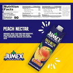 Jumex Peach Juice Nectar - Peach Nectar Made with Fresh Fruit Puree - Tropical Fruit Juice Concentrate for Smoothie Mix, Cocktail Mixers, Kids Drinks & Mexican Beverages - 32.4oz, 1 Pack Carton