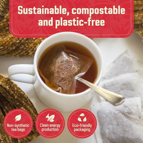 Red Rooibos Tea 100 Teabags USDA Organic - Naturally Caffeine Free - Cederberg Tea Company