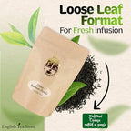 English Tea Store China Loose Leaf Tea, Keemun Panada - 16oz Bulk Bag | Smooth Winey Flavor with Fruity Notes | Traditional Chinese Congou Tea | Bold and Aromatic | English Tea Store Blend