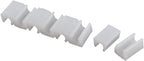 uxcell Plastic Chair Foot Floor Glides Tubing Caps Cover Protector 10mm Dia 8 Pcs White