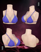 Silicone Breastplate Fake Boobs Breast Plates Breast Forms for Transgender Cosplay Drag Queen Crossdresser