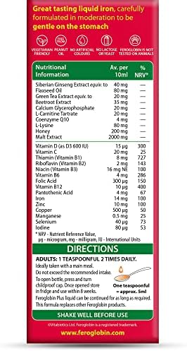 Vitabiotics Feroglobin 200ml Plus Liquid