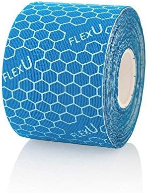 FlexU Kinesiology Tape; Available in Pre-Cut or Continuous Options; Advanced Strength and Flexibility for Enhanced Therapeutic Recovery; Provides Support, Stability, & Pain Relief to Muscles & Joints